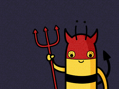Hivelloween bee bee costume devil disguise doodle halloween hivency illustration