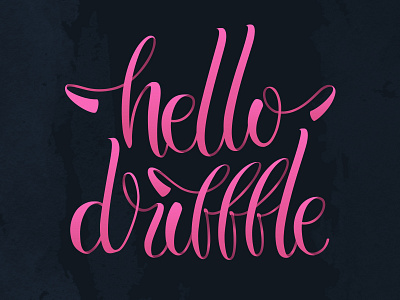 Hello, dribbble! debut handlettering lettering