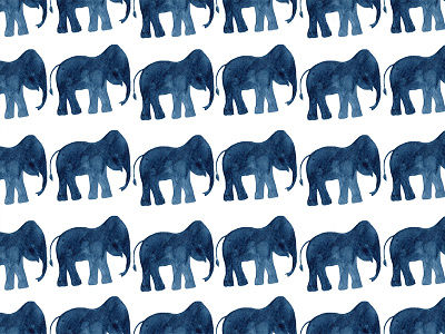 Simple watercolor pattern with Elephant africa elephant pattern savanna simple watercolor