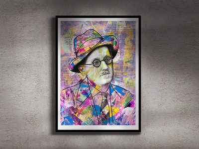 Bloomsday | Joyce design illustration paint screen print screenprint