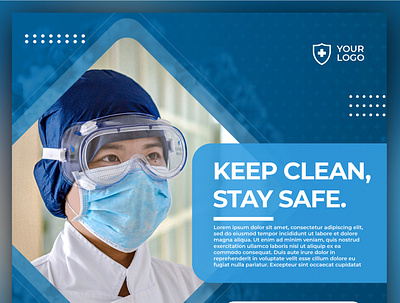 Keep Clean Stay Safe Poster Design