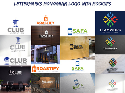 Wordmark Logo Collection for freelance with Mockup