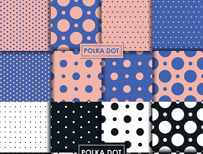 Polka Dot Fabric Printed Pattern Design
