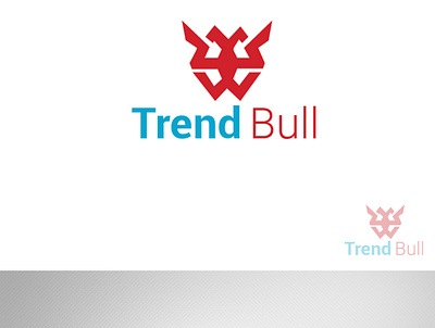 Trend Bull Logo Design With Mockup