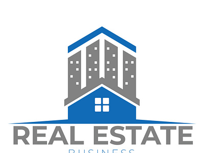Real Estate Business Logo Design with Mockup