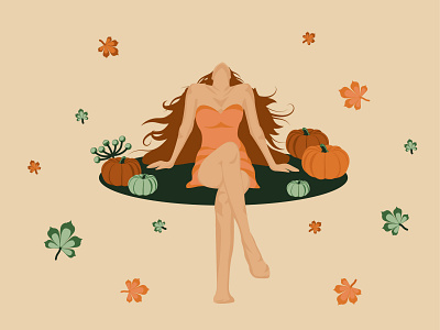 girl looking up. girl and autumn autumn background cosmetics glamour lady