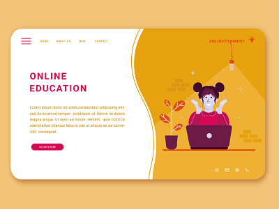 landing page for online learning