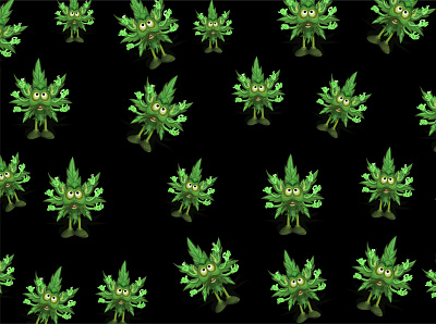 Monsieur Steuple! business cannabis digital art fabric pattern fresh funny icon leaf logo marijuana nft pattern street art street style