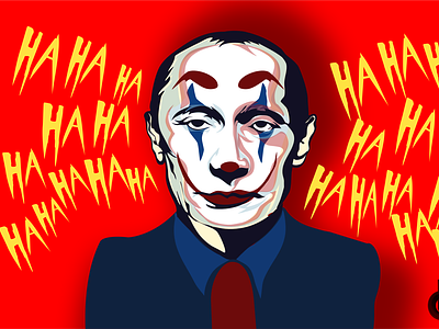 a man like Joker character illustration joker nft president vector art war