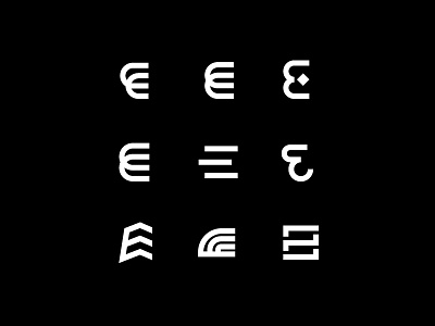 E-xploration alphabet concept design e e logo exploration idenity letter letter a lettering logo logo mark mark minimal modern monogram symbol