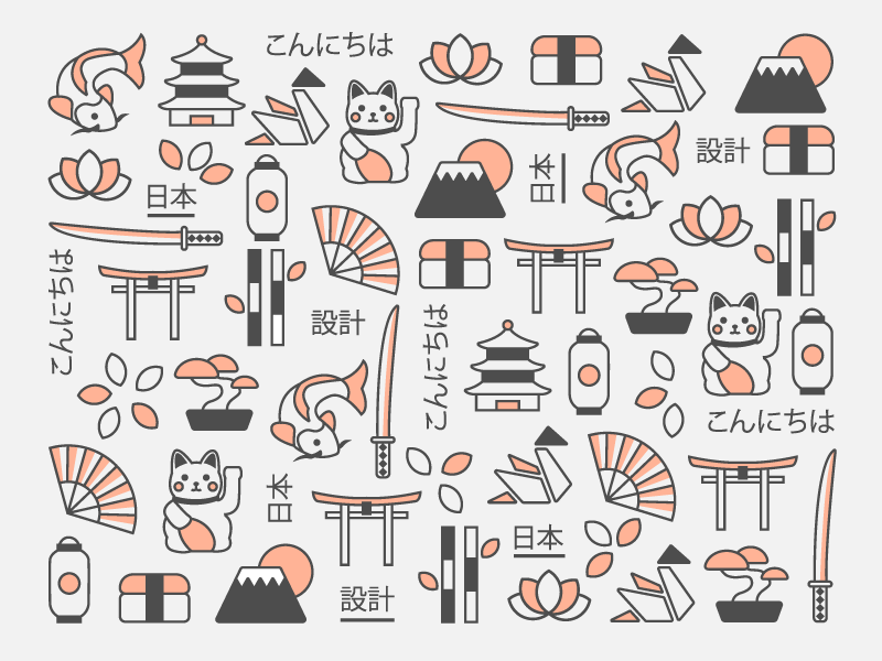 Japanese Icons By Max Beard On Dribbble