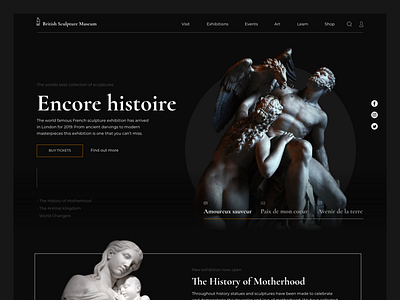 Sculpture Museum UI Concept