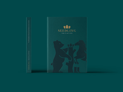 Seedling Initiative book cover animal book brand branding design gold green identity illustration logo minimal traditional