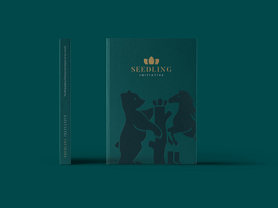 Seedling Initiative book cover animal book brand branding design gold green identity illustration logo minimal traditional