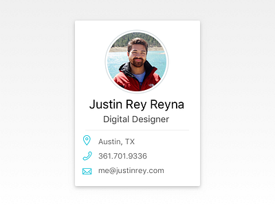 Profile Card for Resume