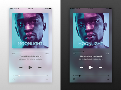 Music Player Night Shift Mode