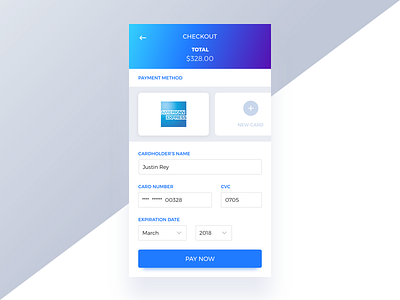 Daily UI 002 002 checkout clean credit card dailyui minimal simple
