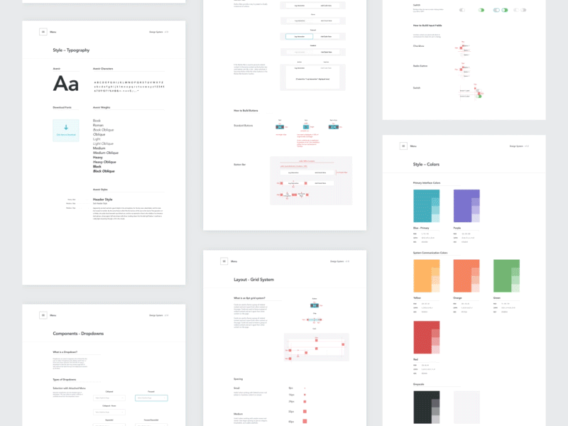 Design System components design system kit library system ui ui kit