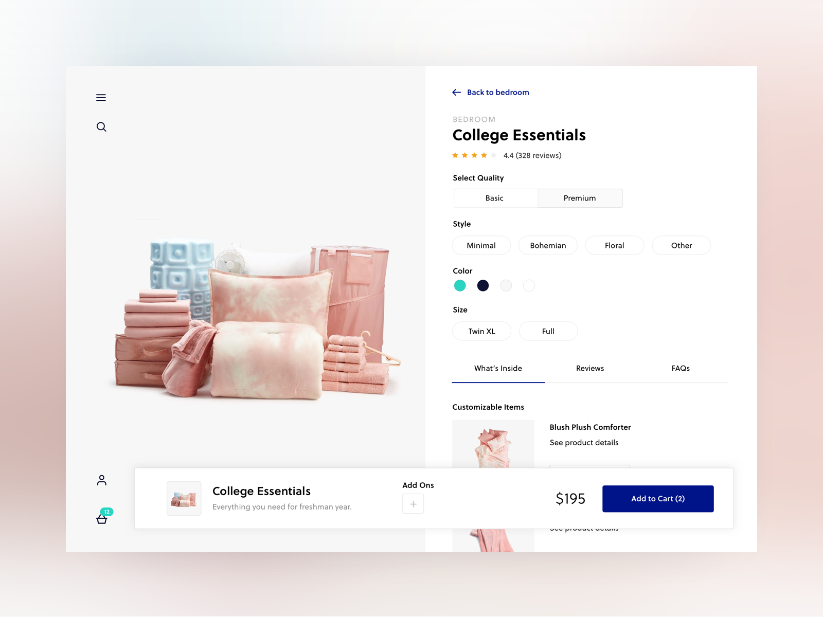 Product Detail Page  Exploration by Justin Reyna for handsome on Dribbble