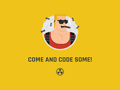 Duke Nukem wall illustration