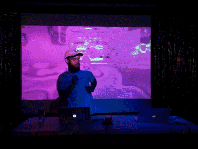 Live Show Projections. concert party projections video synth