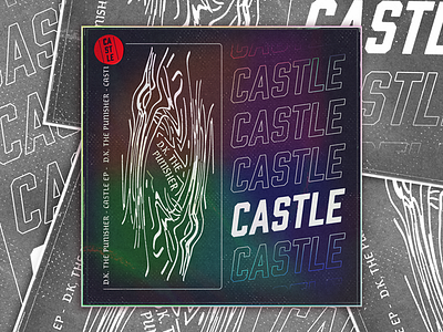 D.K. The Punisher - Castle EP album art graphic design music sci fi sci fi