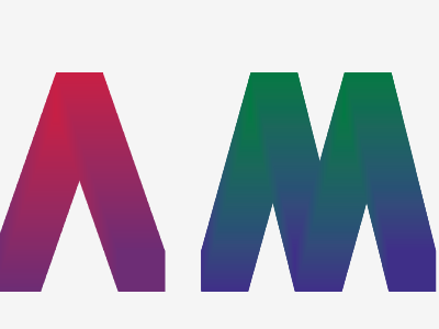 Colorful letters letter type