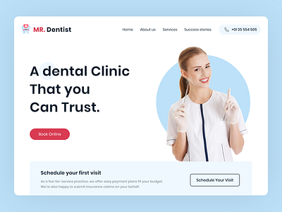 Dental Clinic Homepage Design