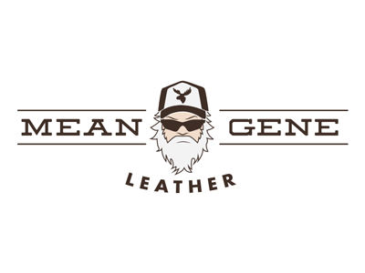 Mean Gene Leather branding leather logo