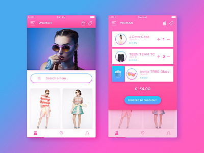 Shopping Ui app inspiration ios mobile design shop training ui