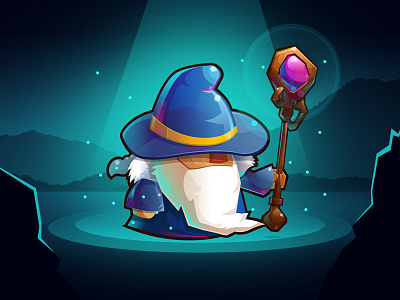 Sword & Magic - Wizard characters cute game graphic design icon illustration image
