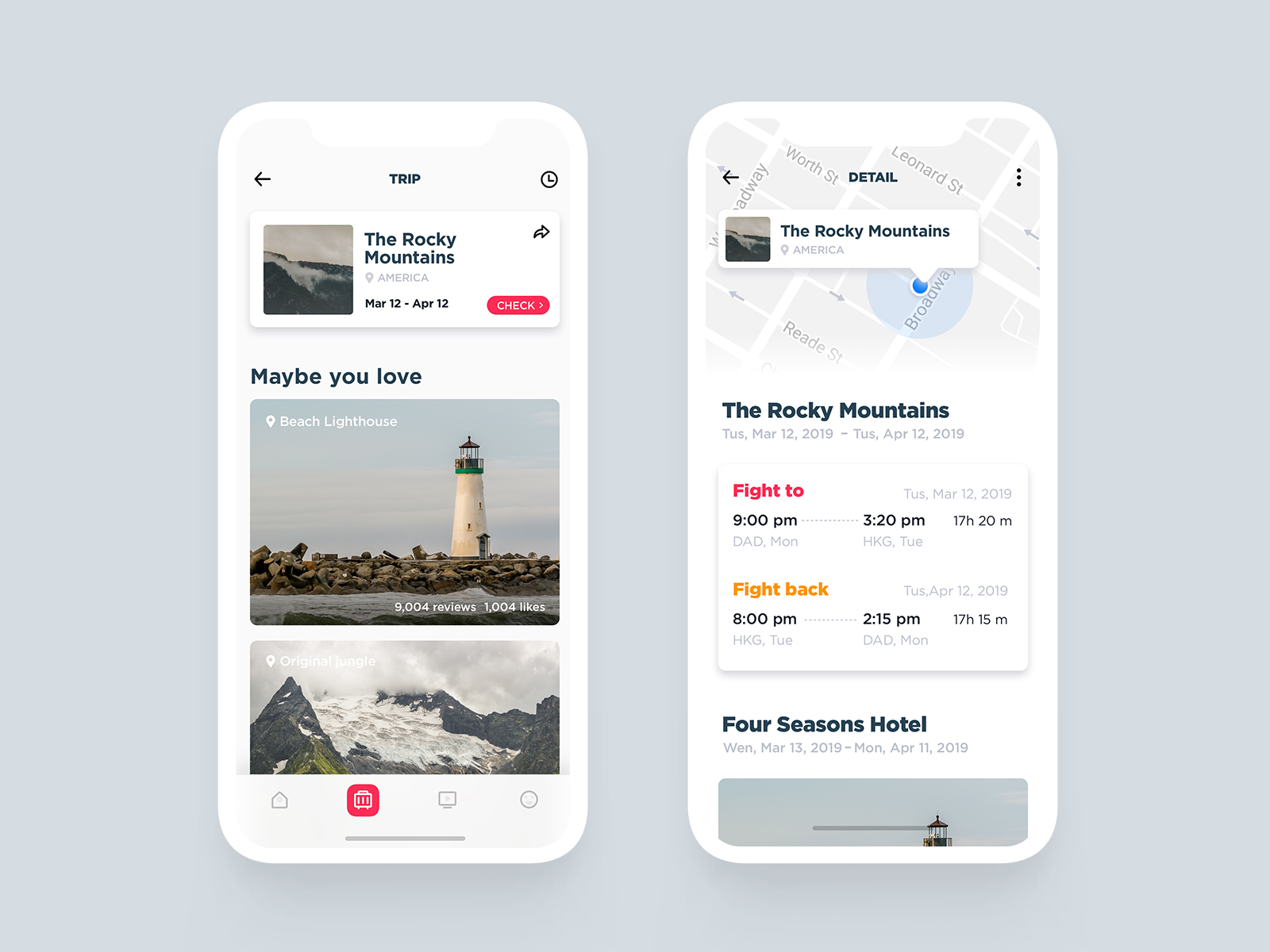Travle App 2 by XiaoLong on Dribbble