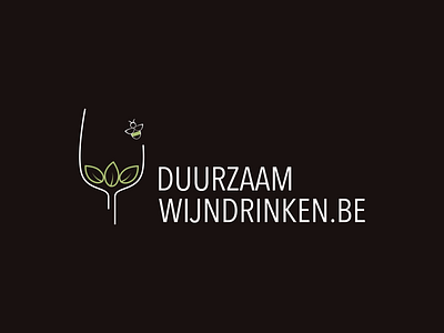 Duurzaamwijndrinken.be bio branding drinks eco graphic design logo vector webshop wine