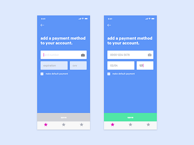 Daily UI 002 - Credit Card Screen