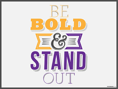 Be Bold and Stand Out! graphic design icon logo logo design web design