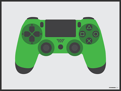 PS4 Controller flat design gaming graphic design green icon logo logo design playstation ps4 xbox