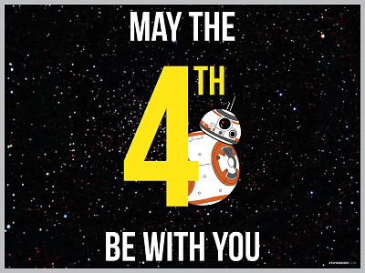 May the 4th be with you bb8 graphic design icon design logo design star wars