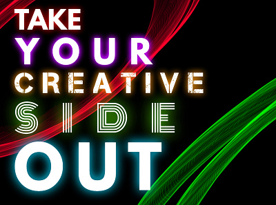 TAKE YOUR CREATIVE SIDE OUT ! 3d animation graphic design logo motion graphics ui