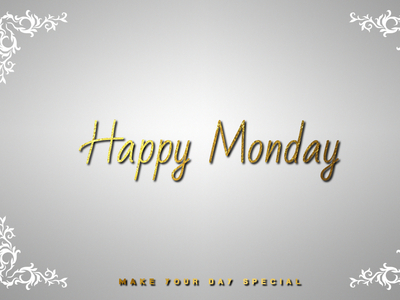 HAPPY MONDAY by Sam Alex on Dribbble