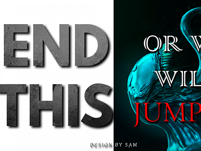 Design By Sam End This or We Will End This....