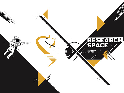 Research Space branding graphic design illustration sticker vector