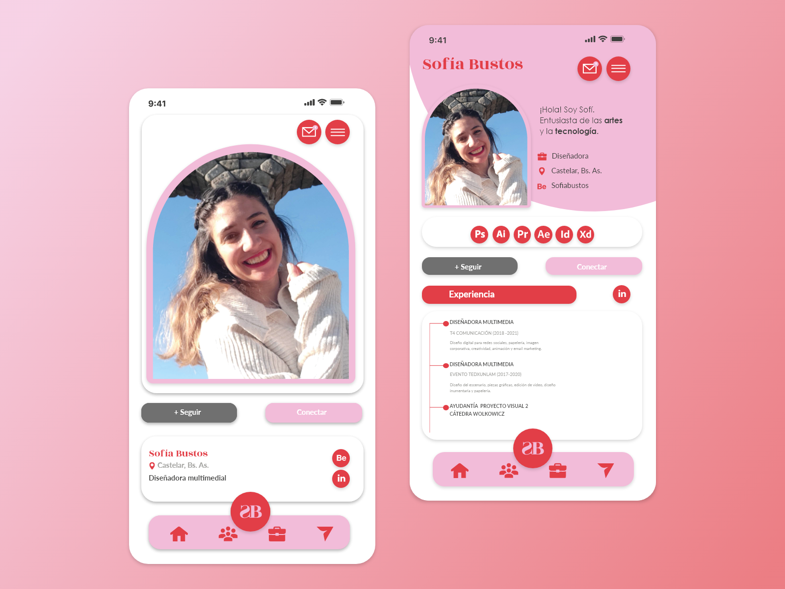 Perfil de usuario by sofia bustos on Dribbble