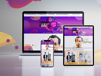 Landing Page digital design festival graphic design music ui design web design webdesign