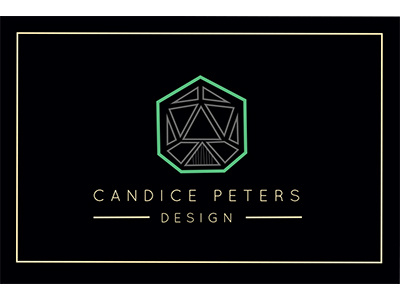 Candice Peters Design card design logo