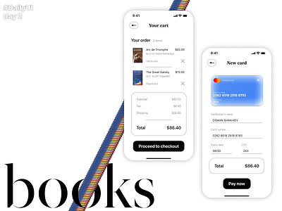 Credit Card Checkout. Daily UI. Day 2 appdesign checkout dailydesign dailyui dailyuichallenge design mobileappdesign redesign ui uibucket uidesign uiux uiuxdesign userinterface userinterfacedesign ux uxdesign uxui uxuidesign webdesign