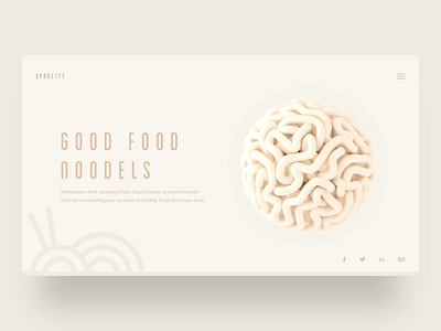 Spagetty colors ecommerce food food app header interaction landing page minimal ui uidesign ux webdesign website