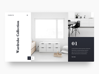 Furnito clean ecommerce furniture hero hero section landing page minimal ui uidesign ux visual website