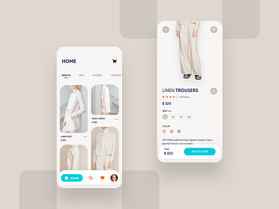 Fashion E-Commerce App Concept app clean colors concept fashion app fashion brand interaction iphone minimal ui uidesign ux