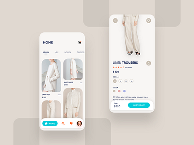 Fashion E-Commerce App Concept