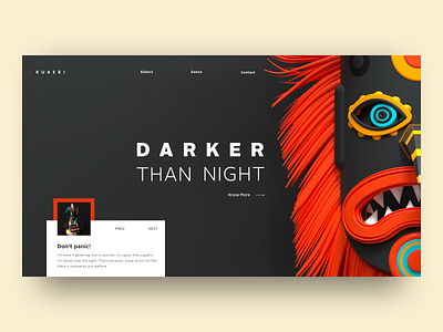 Kukeri colors design ecommerce header illustraion interaction landing page minimal ui uidesign ux webdesign website
